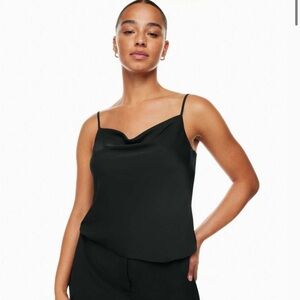 Aritzia Babaton Black Cowl Neck Camisole